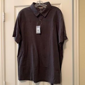 Mix & Match 2/$16 NWT! Elevate Charcoal Grey Knit Polo
